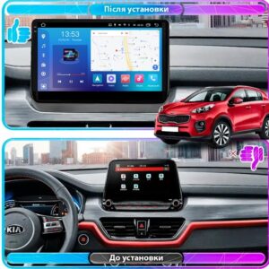 Штатна магнітола FORS auto FS 4 MAX для Kia Sportage 2018-2021 - вигляд збоку