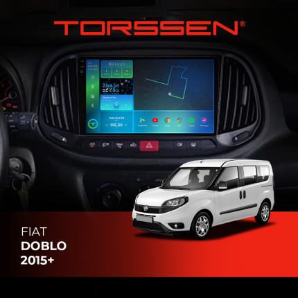 Штатна магнітола Torssen 2K для Fiat Doblo 15+ FL9