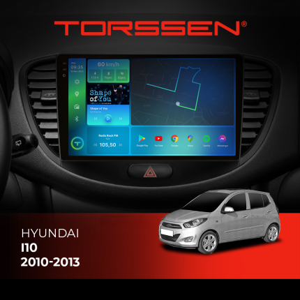 Штатна магнітола для авто Hyundai I10 Torssen 2K