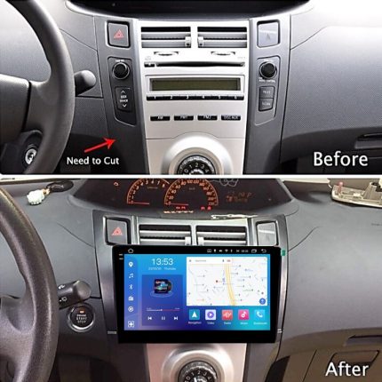 Штатна магнітола FORS.auto FS 2 PRO для Toyota Yaris/Vitz/Platz (2+32Gb, 9", black) 2005-2011