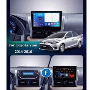 Головна Штатна магнітола FORS auto FS 4 PRO для Toyota Vios (10", 4+32Gb) - вигляд збоку