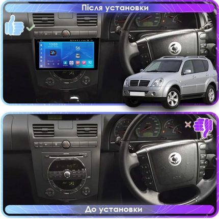 Штатна магнітола FORS auto FS 2 ULTRA для SsangYong Rexton (2007-2012) - вигляд збоку