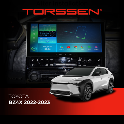Штатна магнітола Torssen Toyota bZ4X з великим екраном