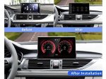 Штатна магнітола FORS.auto для Audi A6/S6/RS6 MHI2 (4+32Gb, 9") 2016-2019 – вигляд збоку