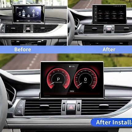 Штатна магнітола FORS.auto для Audi A6/S6/RS6 MHI2 (4+32Gb, 9") 2016-2019 – вигляд збоку