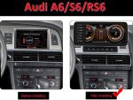 Штатна магнітола FORS.auto для Audi A6/S6/RS6 MMI-2G (4+32Gb, 10.25'') 2005-2009 в інтер'єрі авто