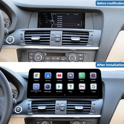 Штатна магнітола FORS.auto для BMW X3 F25/26 EVO в інтер'єрі авто