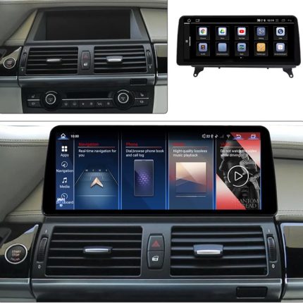 Штатна магнітола BMW X5 E70 FORS.auto: вигляд з різних кутів