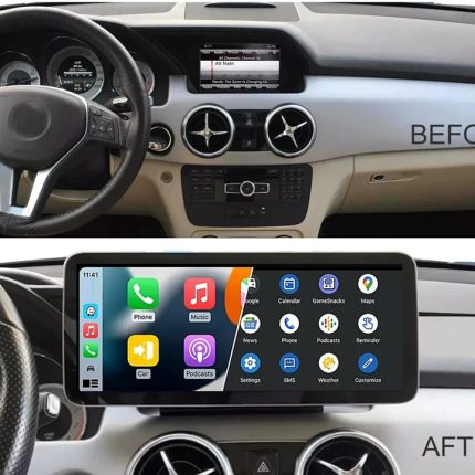 Штатна магнітола FORS.auto для Mercedes-Benz GLK-Class NTG 4.5 (X204) (8+64Gb, 10.25") 2013-2015 – вигляд збоку