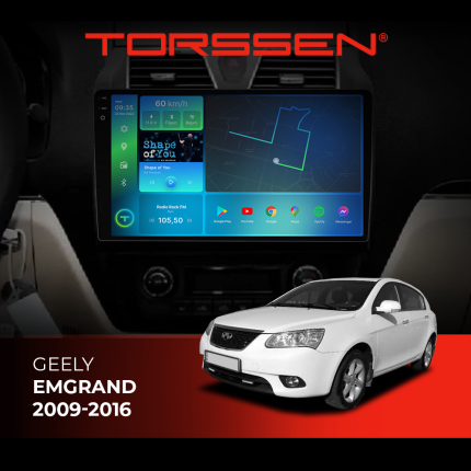 Штатна магнітола Torssen 2K DTS Geely Emgrand 09-16 F9432 4G Carplay DSP