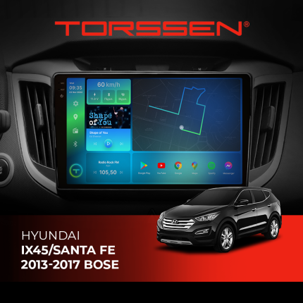 Штатна магнітола Torssen 2K DTS для Hyundai IX45/Santa Fe 2013-2017