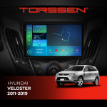 Штатна магнітола для авто Torssen 2K DTS Hyundai Veloster 11-19