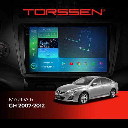Штатна магнітола Torssen 2K DTS для Mazda 6GH 2007-2012
