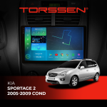 Штатна магнітола Torssen для Kia Sportage 2 (2005-2009)