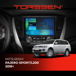 Штатна магнітола Torssen 2K DTS Mitsubishi Pajero Sport/L200 2016+ F9432 4G Carplay DSP