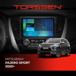 Штатна магнітола Torssen 2K DTS для Mitsubishi Pajero Sport 2020+
