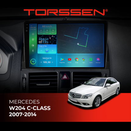 Штатна магнітола Torssen 2K DTS для Mercedes W204 C-class 07-14