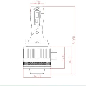 Світлодіодні лампи TORSSEN PREMIUM Pro 40W H15 6000K для автомобіля