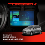 Штатна магнітола Torssen Chevrolet Matiz / Spark / Ravon R2 2009-2016 NF9 Carplay