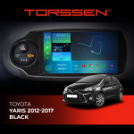 Магнітола Torssen Toyota Yaris 2012-2017 black F98256 з Carplay та DSP