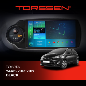 Магнітола Torssen Toyota Yaris 2012-2017 black F98256 з Carplay та DSP