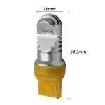 Світлодіодні LED лампи TORSSEN W21W жовтий поворотник USA (Комплект 2шт) в упаковці
