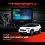 Штатна магнітола Torssen 2K DTS для Toyota Yaris, Yaris Cross, Vios 2020-2023
