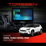 Штатна магнітола Torssen для Toyota Yaris, Yaris Cross, Vios 2020-2023
