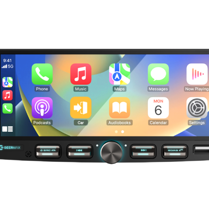 Автомагнітола 1DIN Geermax X681 в інтер'єрі автомобіля