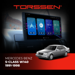 Штатна магнітола для авто Torssen Mercedes S-Class W140