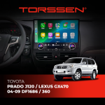 Штатна магнітола Torssen Toyota Prado J120/Lexus GX470