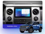 Штатна магнітола FORS.auto FS 4 MAX на передній панелі Ford F150 Raptor