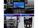 Штатна магнітола FORS.auto FS 2 ULTRA для Kia Forte/Cerato (2+32Gb, 9", Manual AC) 2009-2012