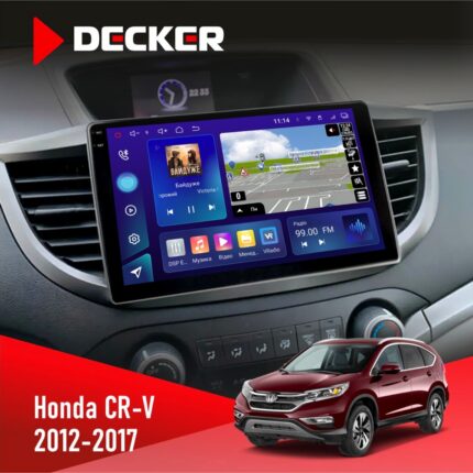 Штатна магнітола Honda CR-V 2012-2017 Decker D10-005 4x64, DSP, 360, 4G, 2K