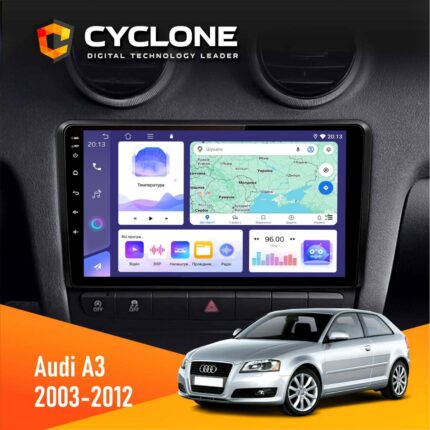 Штатна магнітола Audi A3 2003-2012 Cyclone C9-011 4x64, DSP