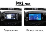 Штатна магнітола FORS.auto FS 1 LITE для Toyota Revo/Hilux - вигляд збоку