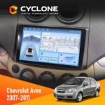 Штатна магнітола Chevrolet Aveo 2007-2011 Cyclone C9-012 4x64 DSP 4G