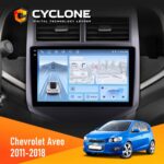 Штатна магнітола Chevrolet Aveo 2011-2018 Cyclone C9-012 4x64 DSP 4G
