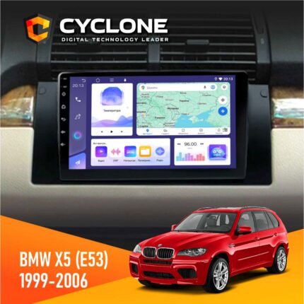 Штатна магнітола BMW X5 E53 Cyclone C9-011 4x64, DSP