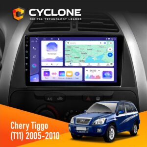 Штатна магнітола Chery Tiggo 2005-2010 Cyclone C9-011 4x64, DSP