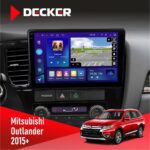 Штатна магнітола Mitsubishi Outlander 2015+ Decker D10-005 4x64, DSP, 360, 4G, 2k