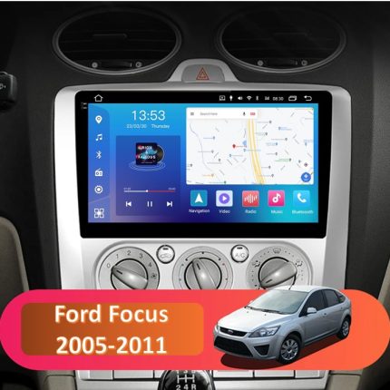Штатна магнітола FORS.auto FS 6 MAX для Ford Focus (6+128Gb, 9", Manual AC) 2005-2011