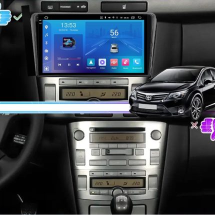 Штатна магнітола FORS auto FS 2 ULTRA Avensis для Toyota Avensis (2002-2008) - вигляд збоку