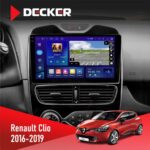 Штатна магнітола Renault Clio 2016-2019 Decker D10-005 4x64, DSP, 360, 4G, 2k