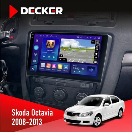 Штатна магнітола Skoda Octavia A5 2008-2013 Black Decker D10-005