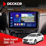Штатна магнітола Skoda SuperB 2008-2015 Decker D10-005 з екраном 2K та 4G
