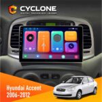 Штатна магнітола Hyundai Accent 2006-2012 Cyclone C9 CPL 2x32