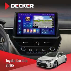 Штатна магнітола Toyota Corolla 2018+ Decker D10-005 4x64, DSP, 360, 4G, 2k