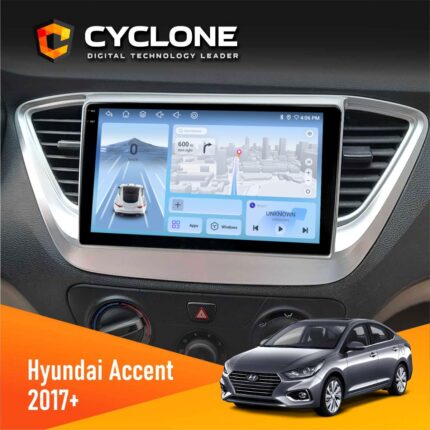 Штатна магнітола Hyundai Accent 2017+ Cyclone C9-012 4x64 DSP 4G