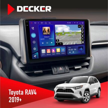 Штатна магнітола Toyota RAV4 2019+ Decker D10-005 4x64, DSP, 360, 4G, 2k